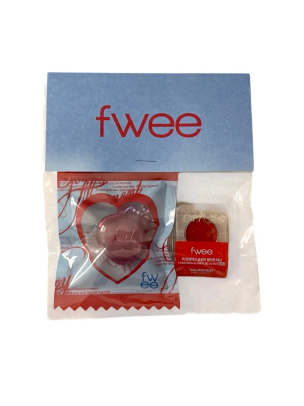 New Fwee Lip & Cheek Glowy Jelly Pot Mini Keychain